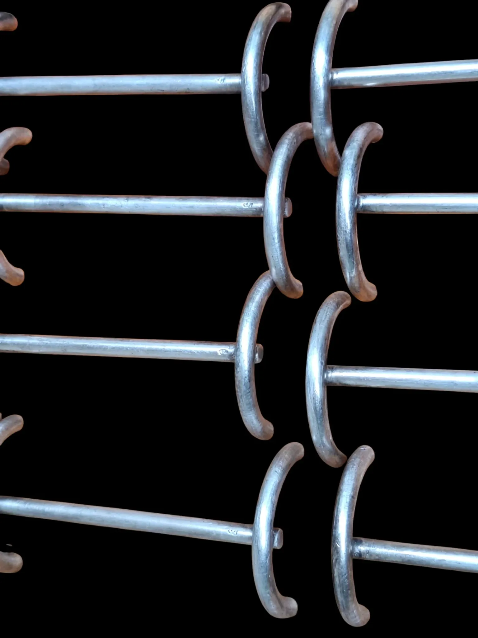 Set of silver-plated elephant knife rests