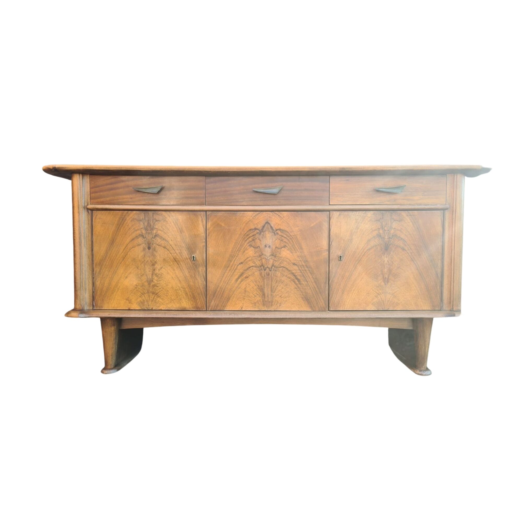 Buffet de style art déco du milieu du siècle, pays-bas des années 1950