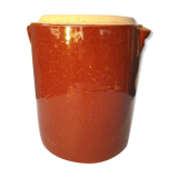 Vintage enamelled stoneware pot