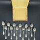 White metal (silverware) dessert spoons in original box – 1224b8