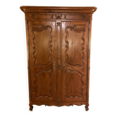 Armoire Louis XV en noyer - 18° siècle