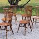 Set de 6 chaises de bistrot Baumann vintage des années 60
