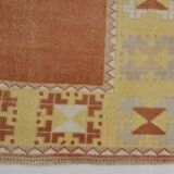 3x11 Pumpkin Orange & Yellow Runner Rug, Handwoven Turkish Runner, 81x344Cm