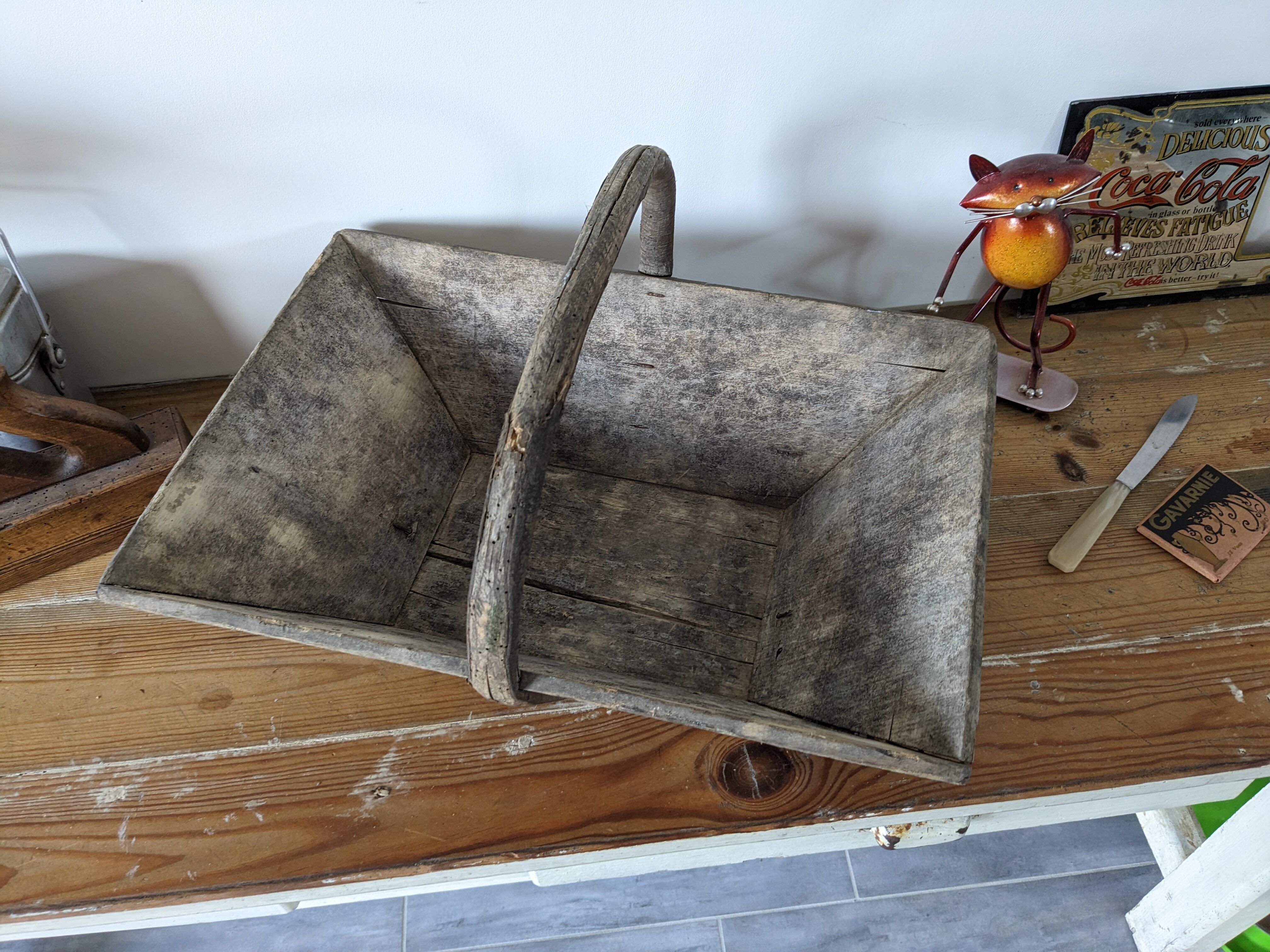 Ancien panier en bois