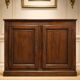 Low plinth buffet – Regency style – Solid oak – Chevron top