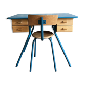 1950s child office with chair