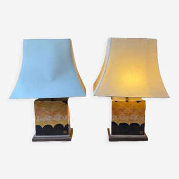 Pair of lamps by Jean-Claude Mahey