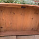 Blond walnut chest of drawers with three drawers. XVIIIth century