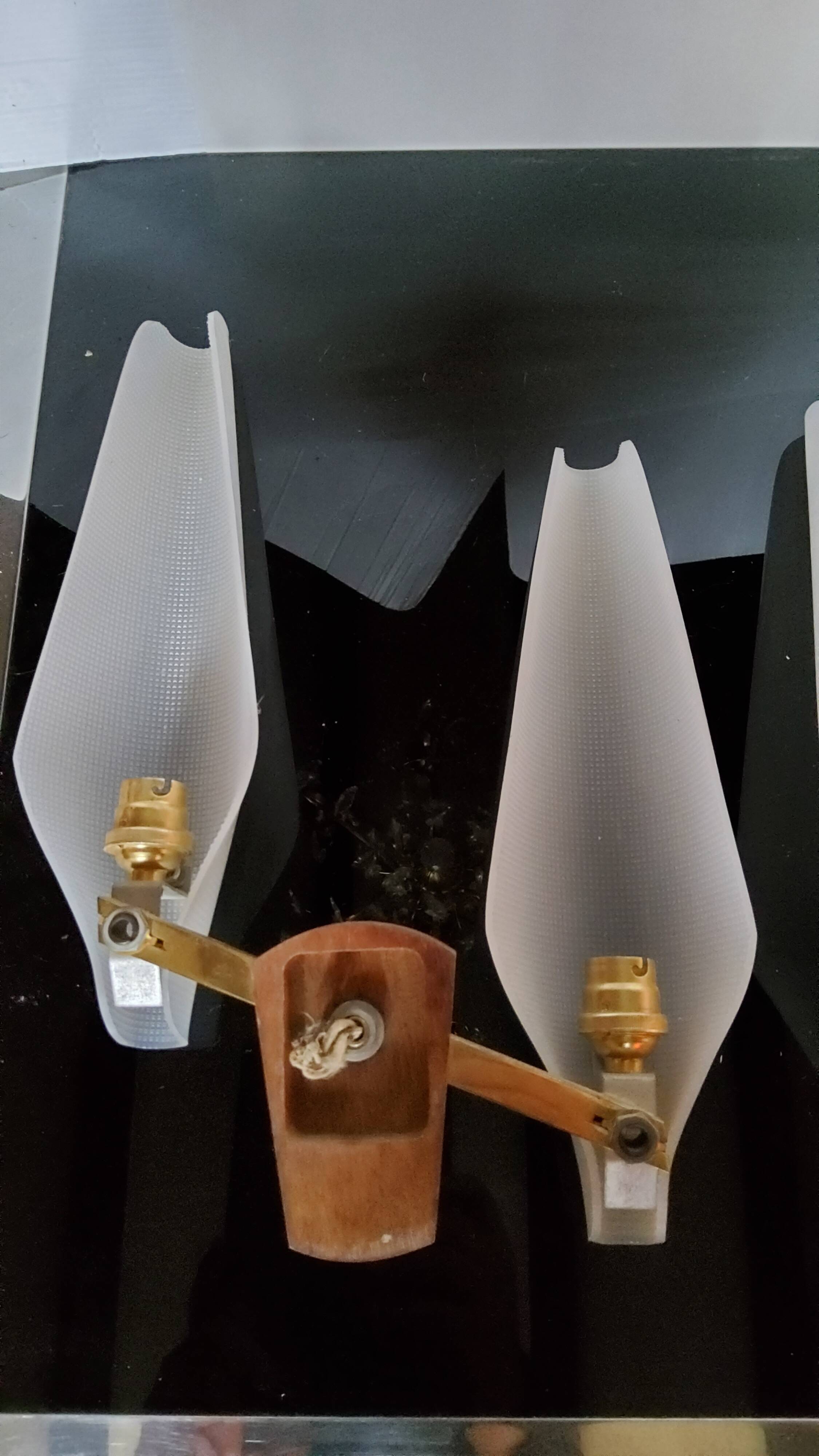 Pair of 1950s wall light