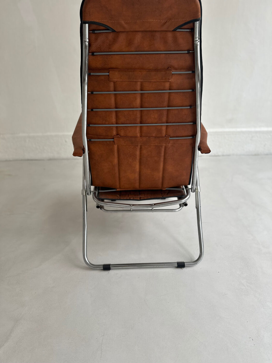 Authentic vintage reclining armchair