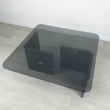 Coffee table design 80s vintage marble glass