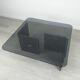 Table basse design années 80 vintage marbre verre