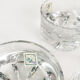 Crystal dessert salad bowls, Krosno, 1970s