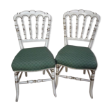 Pair of napoleon III chairs old so-called music