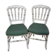 Pair of napoleon III chairs old so-called music