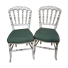 Pair of napoleon III chairs old so-called music