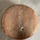 Moroccan leather pouf