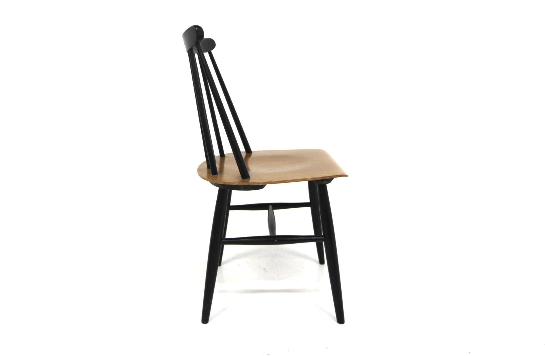 Set de 4 chaises "Fanett" en teck par Ilmari Tapiovaara, Suède, 1960