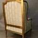 Bergère à oreilles de style louis xvi en bois doré