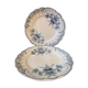 Set of 2 small plates XIXth Iron Earth Regency collection