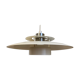 Beige/white pendant lamp by the Danish company Lyskaer, 1970-80, model 411