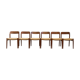 Set of 6 dining chairs, model 75 by Niels O. Møller in teak and paper cord