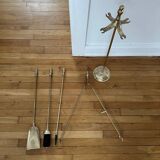 Vintage gold mantelpiece