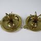 Elegant pineapple candlesticks in lacquered brass 1970-1980