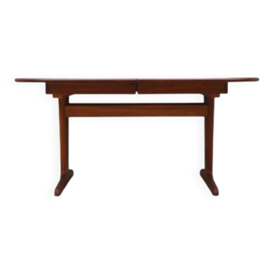 Table en cerisier, design danois, années 1970, production : Danemark