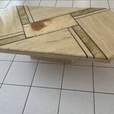 Table basse travertin années 70/80