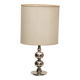 Lampe de table en acier brossé vers 1970