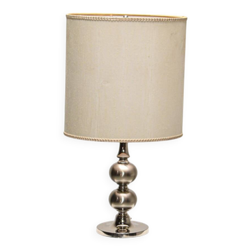 Lampe de table en acier brossé vers 1970