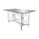 Steel Wire and Rattan Dining Table or Desk, Japan 1980's