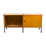 Ash and metal sideboard, A.R.P. design, Minvielle edition, 1950s