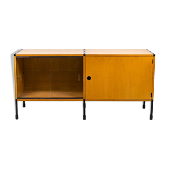 Ash and metal sideboard, A.R.P. design, Minvielle edition, 1950s