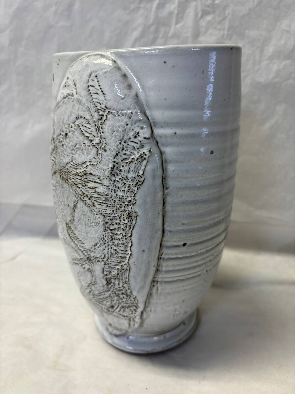 Handcrafted stoneware vase