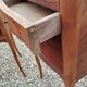 Pair of Louis XVI style marquetry bedside tables