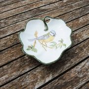 Ancienne coupelle mésange en porcelaine de Limoges