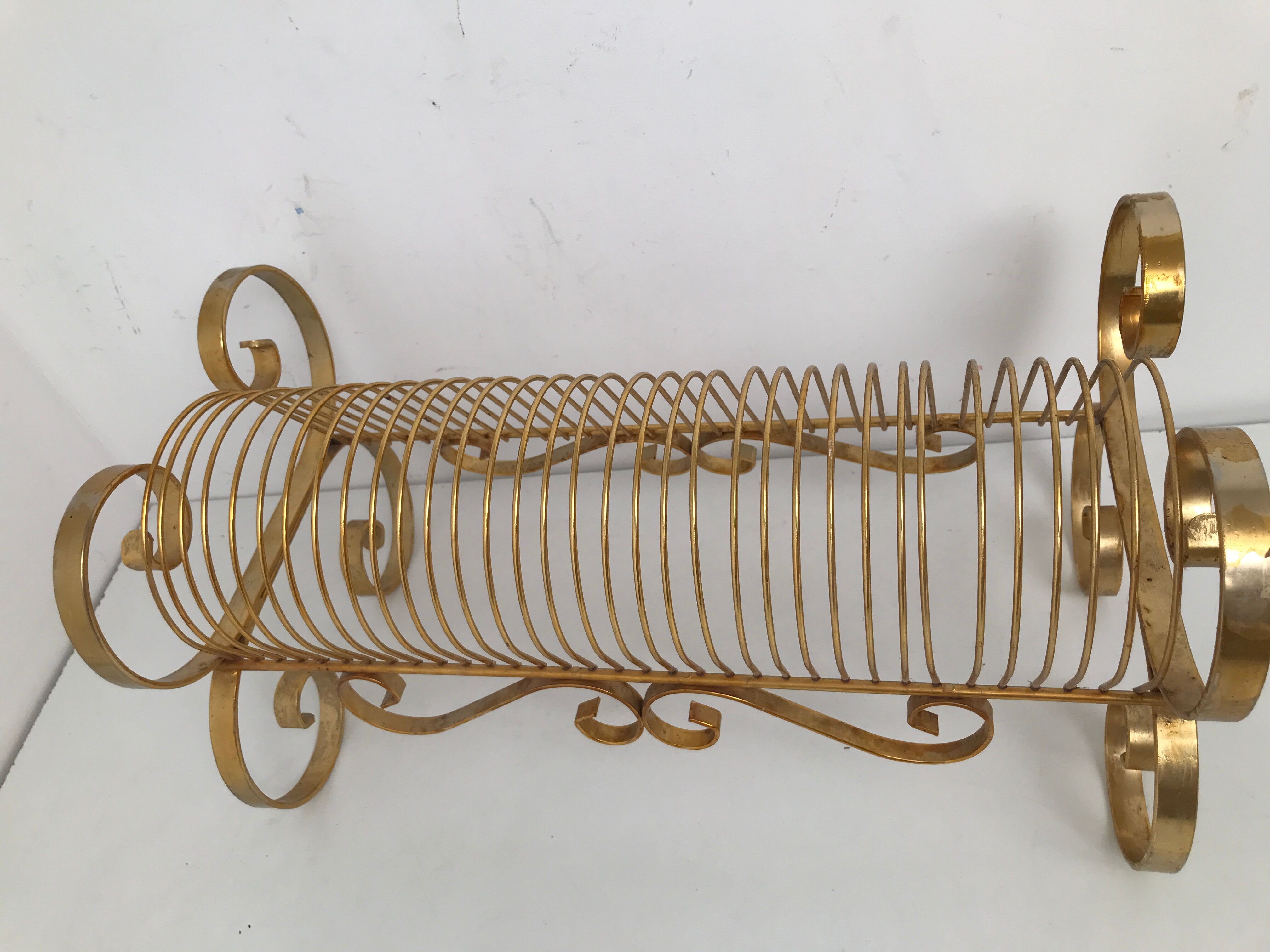 Gold metal magazine holder 50/60s