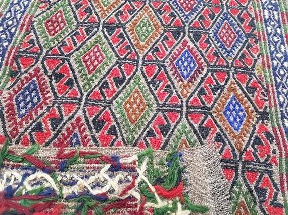 Vintage Turkish hallway rug 54x406 cm