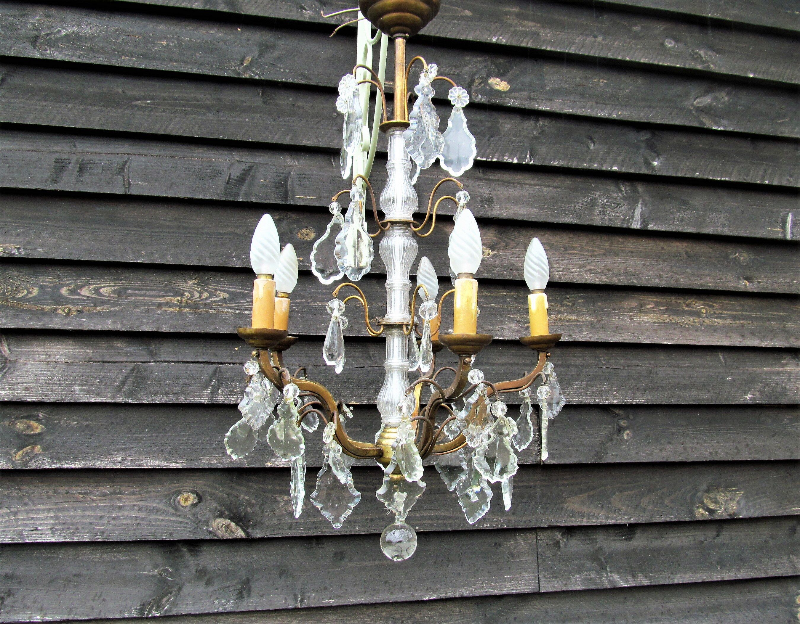 Louis XV style crystal chandelier