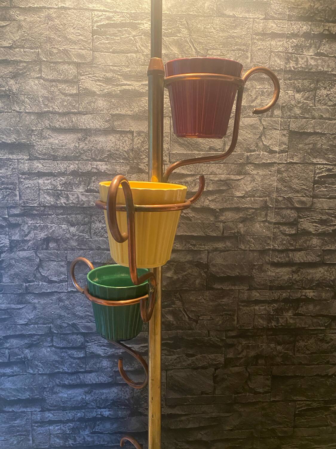 Very beautiful vintage plant stand lamp