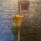 Very beautiful vintage plant stand lamp