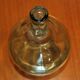 Demijohn in transparent glass