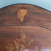 Table violon Napoléon III en ronce de noyer