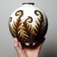Small porcelain ball vase Tharaud Limoges circa 1920-1940