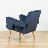 Velvet armchair from Jitona, 60's