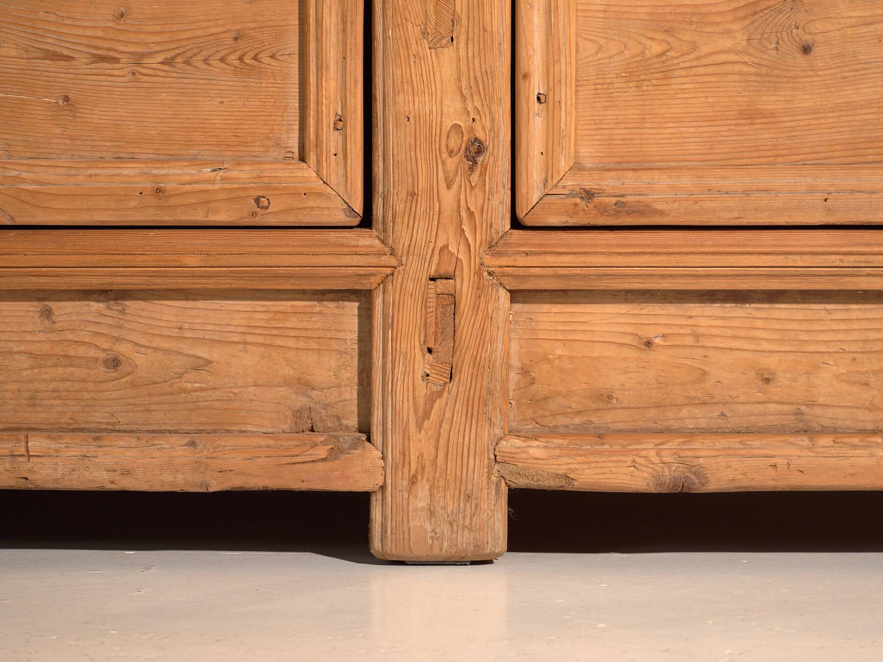 Antique wooden sideboard with three doors (circa 1920)