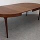 Table ronde extensible en teck de Oluf Theodor Larsen, Danemark vers 1970