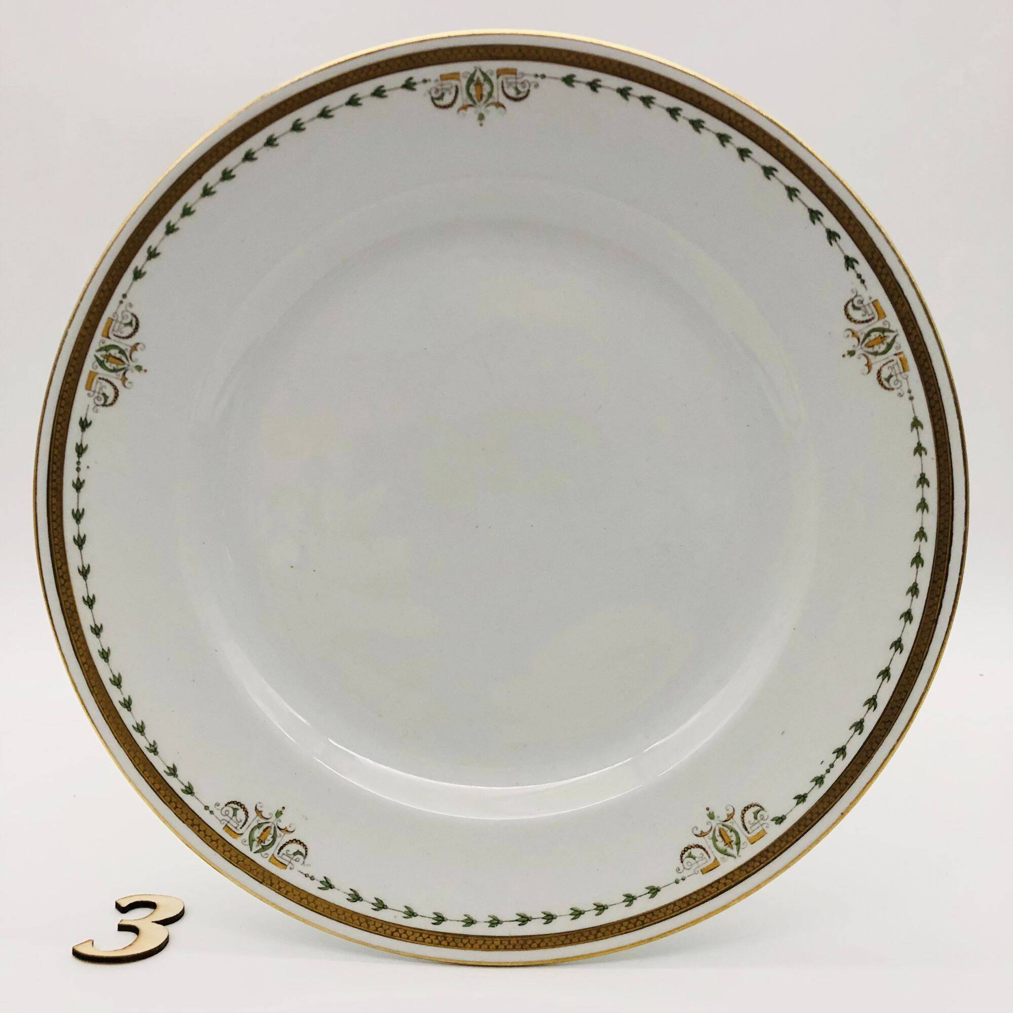 6 vintage flat plates, Keeling & Co Losol Ware Burslem.